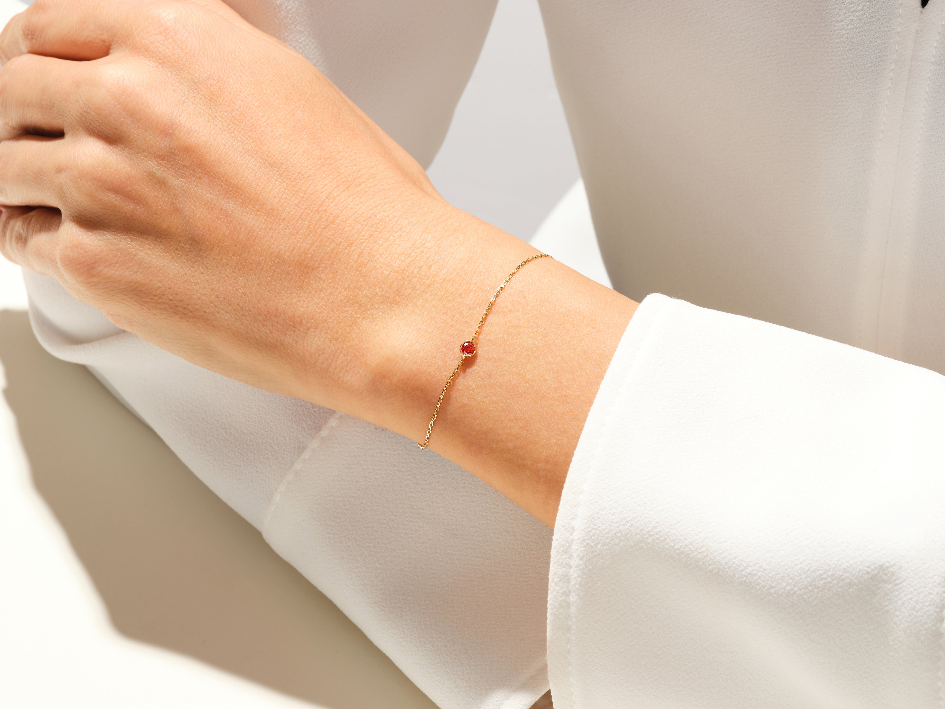 Bezel Station Geburtsstein-Armband